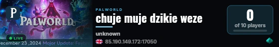 chuje muje dzikie weze live status badge