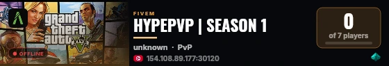 HYPEPVP | SEASON 1 live status badge