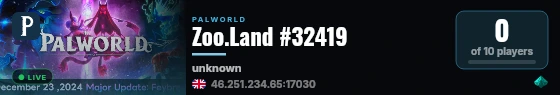 Zoo.Land #32419 live status badge