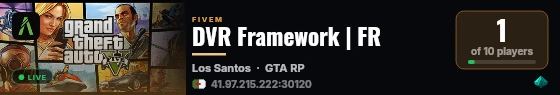 DVR Framework | FR live status badge