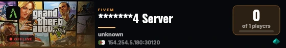 *******4 Server live status badge