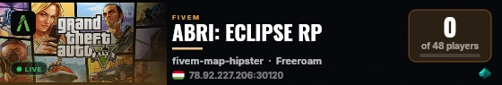 ABRI: ECLIPSE RP live status badge