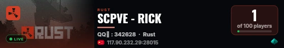 SCPVE - RICK live status badge