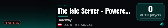 The Isle Server - Powered by AMP live status badge