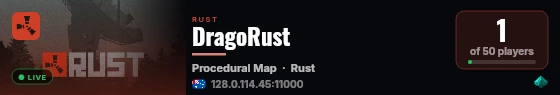 DragoRust live status badge