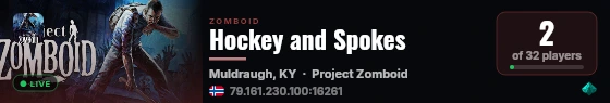 Hockey and Spokes live status badge