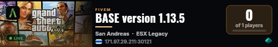 BASE version 1.13.5   live status badge
