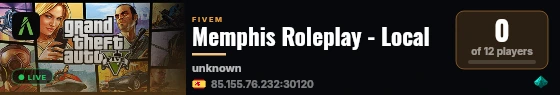 Memphis Roleplay - Local live status badge