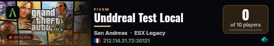 Unddreal Test Local live status badge