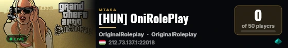 [HUN] OniRolePlay live status badge