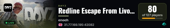Redline Escape From Livonia |5 GroupMax live status badge