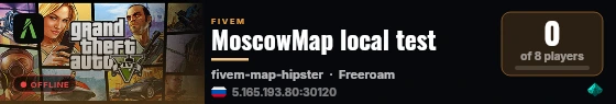 MoscowMap local test live status badge