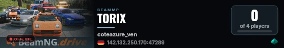 TORIX live status badge