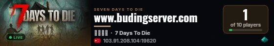 www.budingserver.com live status badge