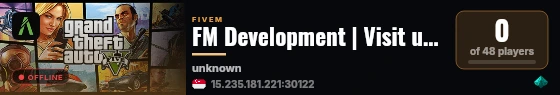 FM Development | Visit us @ discord.gg/a8Nau87Xum live status badge