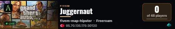Juggernaut live status badge