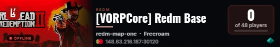 [VORPCore] Redm Base live status badge