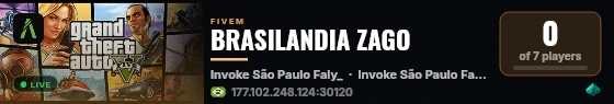 BRASILANDIA ZAGO live status badge