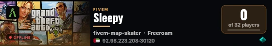 Sleepy live status badge