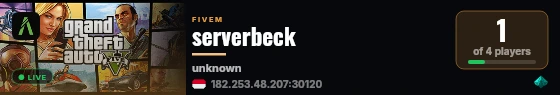 serverbeck live status badge