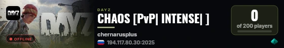 CHAOS [PvP| INTENSE| ] live status badge