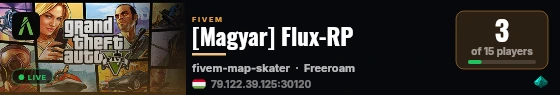[Magyar] Flux-RP live status badge