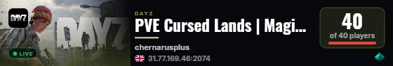 PVE Cursed Lands | Magic Mod | Bosses | Quests live status badge
