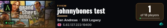 johnnybones test live status badge