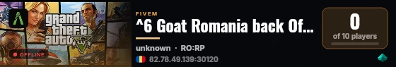 ^6 Goat Romania back Official ➜ ^6StaffFree ^6 live status badge