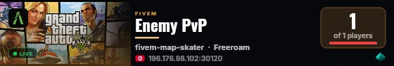 Enemy PvP live status badge