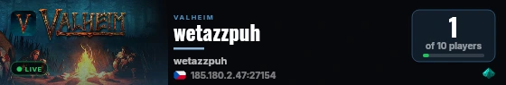 wetazzpuh live status badge