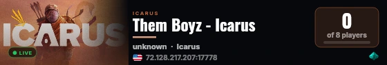 Them Boyz - Icarus live status badge