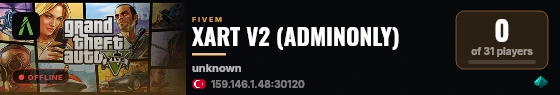 XART V2 (ADMINONLY) live status badge