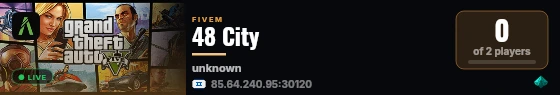 48 City live status badge