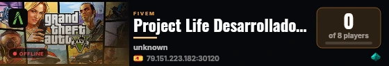 Project Life Desarrolladores live status badge