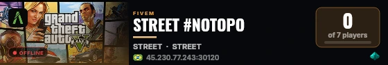 STREET #NOTOPO live status badge