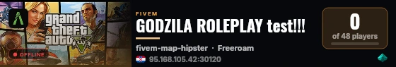 GODZILA ROLEPLAY test!!! live status badge