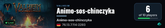 Animo-sos-chinczyka live status badge