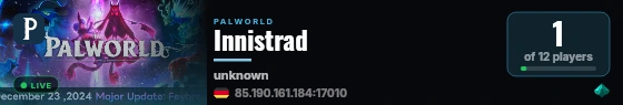 Innistrad live status badge