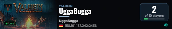 UggaBugga live status badge