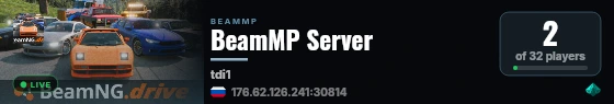 BeamMP Server live status badge