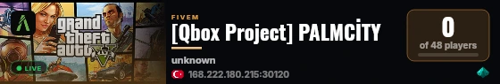 [Qbox Project] PALMCİTY live status badge