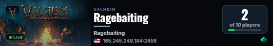 Ragebaiting live status badge
