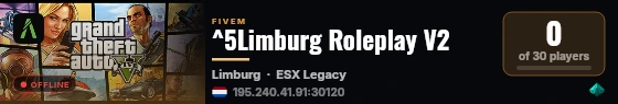 ^5Limburg Roleplay V2 live status badge