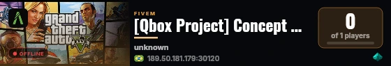 [Qbox Project] Concept Customs live status badge