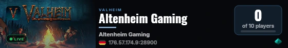 Altenheim Gaming live status badge
