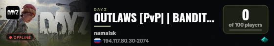 OUTLAWS [PvP| | BANDITRY| SURVIVAL] live status badge
