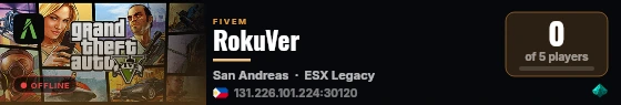 RokuVer live status badge