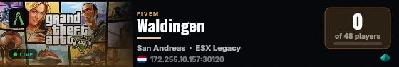 Waldingen live status badge