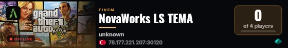 NovaWorks LS TEMA live status badge